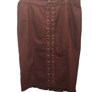 Added Dimensions for Catherine's Women's Size 2x Maroon Metallic Back Zip Accent